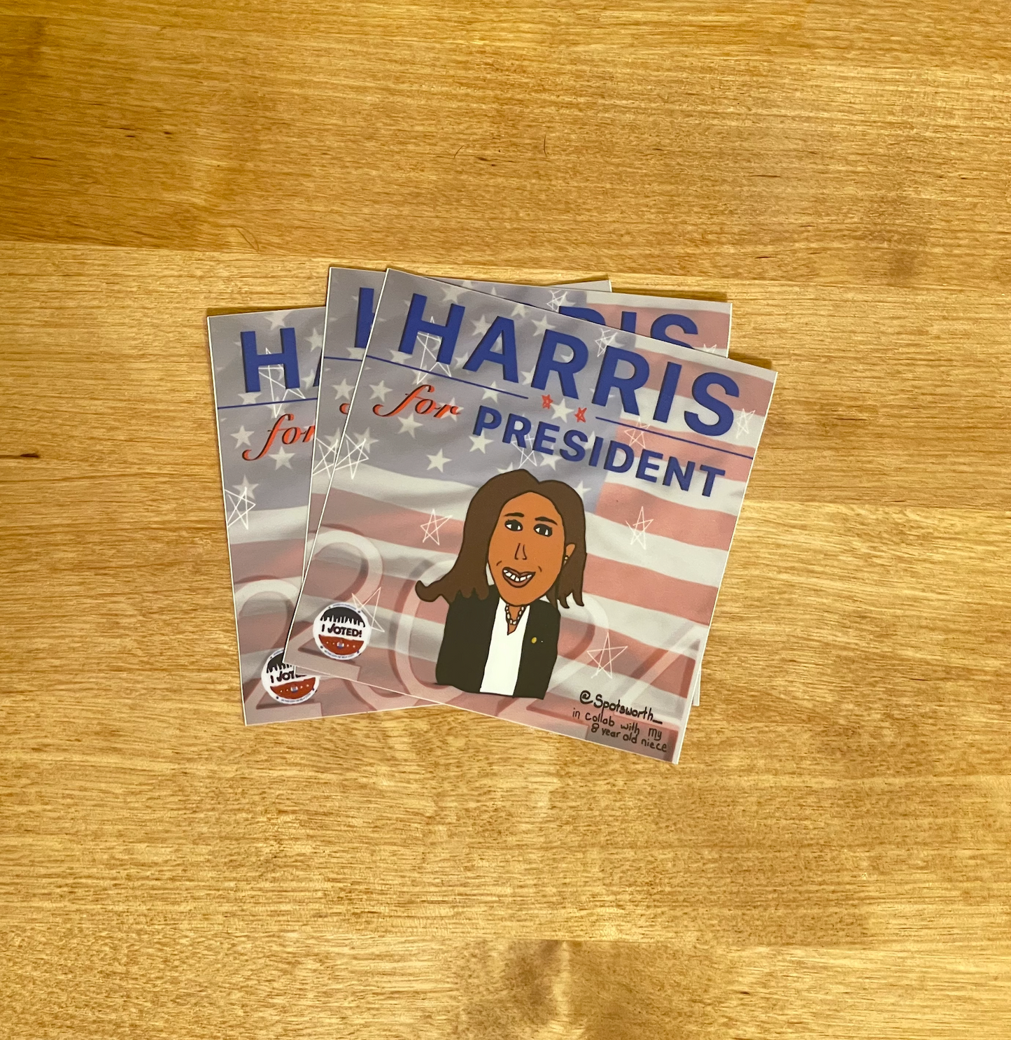 Harris for President Sticker (collab w/ niece) | 5 ct.